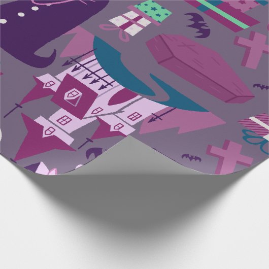 Papier Cadeau cauchemar noël vampire père Noël nosferatu (Coin)