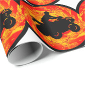 PAPIER CADEAU CAVALIER ATV DU SOLEIL (Coin rond)