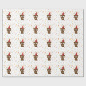 Papier Cadeau Cavalier du Parti Cute Confetti (Plat)