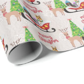 Papier Cadeau Cavalier King Charles, Collie et Havanais (Coin rond)