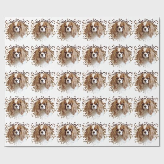 Papier Cadeau Cavalier King Charles Spaniel (Plat)