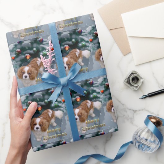 Papier Cadeau Cavalier King Charles Spaniel Noël (Cadeaux)