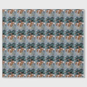 Papier Cadeau Cavalier King Charles Spaniel Noël (Plat)