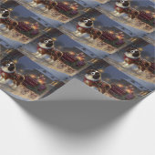 Papier Cadeau Cavalier King Charles Spaniel Noël Fête (Coin)