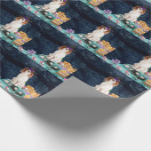 Papier Cadeau Cavalier King Chien Halloween Camion Effrayant Nui (Coin)