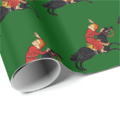 Papier Cadeau Cavalier médiéval (Coin rond)