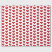 Papier Cadeau Cavapoo Chien Silhouette Saint Valentin cadeau bla (Plat)