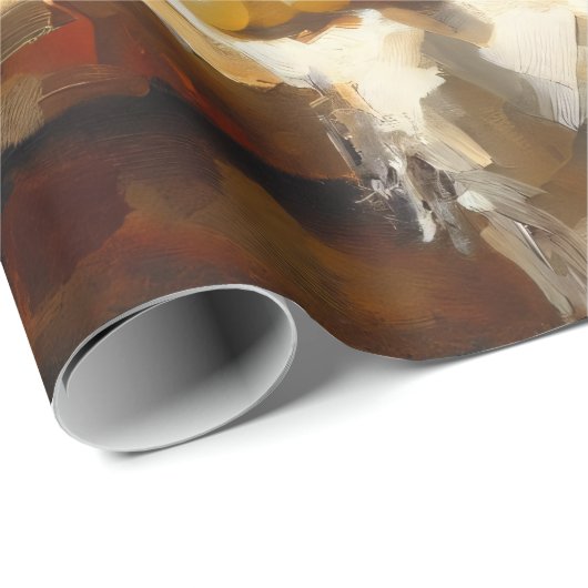 Papier Cadeau Cave à vin Vignoble Raisins encore vie (Coin rond)