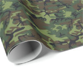 Papier Cadeau Ccamouflage noir (Coin rond)