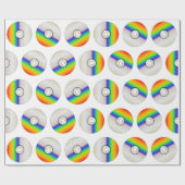 Papier Cadeau CD disc repeating background (Plat)