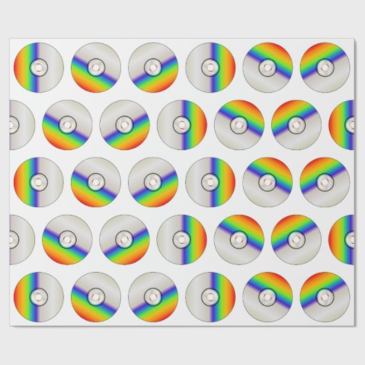 Papier Cadeau CD disc repeating background (Plat)