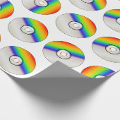 Papier Cadeau CD disc repeating background (Coin)