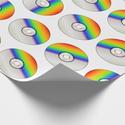 Papier Cadeau CD disc repeating background (Coin)