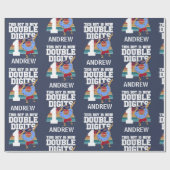 Papier Cadeau Ce garçon est maintenant Double chiffres Funny 10e (Plat)