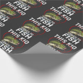 Papier Cadeau Ce gosse aime pêcher les enfants Pêcheurs (Coin)