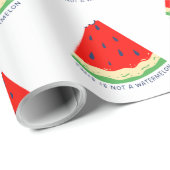 Papier Cadeau Ce n'est pas une pastèque (Coin rond)