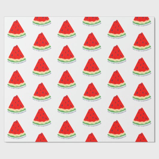 Papier Cadeau Ce n'est pas une pastèque (Plat)