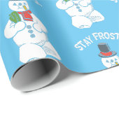 Papier Cadeau Ce Noël est froid (Coin rond)