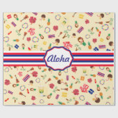 Papier Cadeau Ce que Hawaii est célèbre pour (Plat)