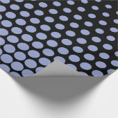 Papier Cadeau Ceil Polka Dot Noir moderne (Coin)