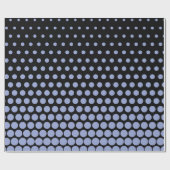 Papier Cadeau Ceil Polka Dot Noir moderne (Plat)