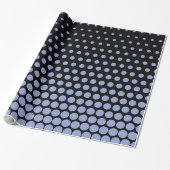 Papier Cadeau Ceil Polka Dot Noir moderne (Déroulé)