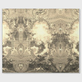 Papier Cadeau Ceiling Chiesa del Gesù - Battista Gaulli - d'or (Plat)