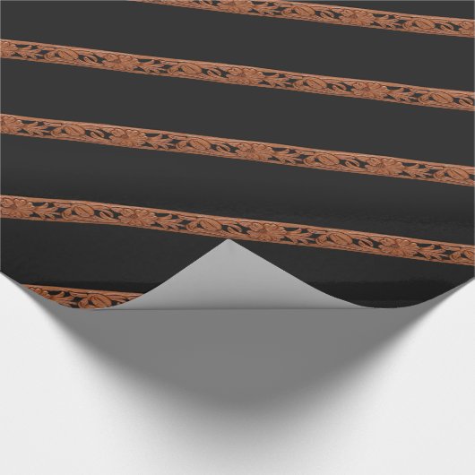 Papier Cadeau Ceinture En Cuir Occidentale Bande D'Impression Su (Coin)