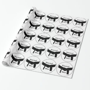 Papier Cadeau Ceinture noire de base d'arts martiaux