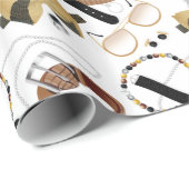 Papier Cadeau Ceintures Cravate Bijoux Mens Mode (Coin rond)