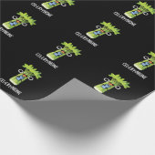 Papier Cadeau Cel-lery Phone Funny Celery Veggie Pun Dark BG (Coin)