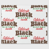 Papier Cadeau celebrate black history month (Plat)