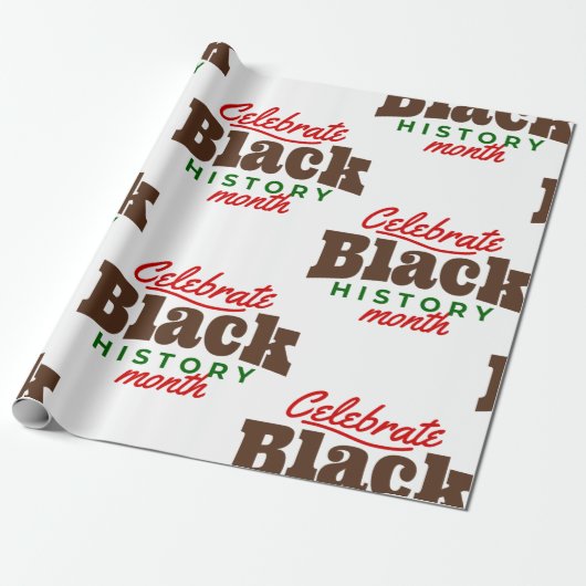 Papier Cadeau celebrate black history month (Déroulé)