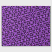 Papier Cadeau Célébration Chic Initiale Cute Anniversaire (Plat)