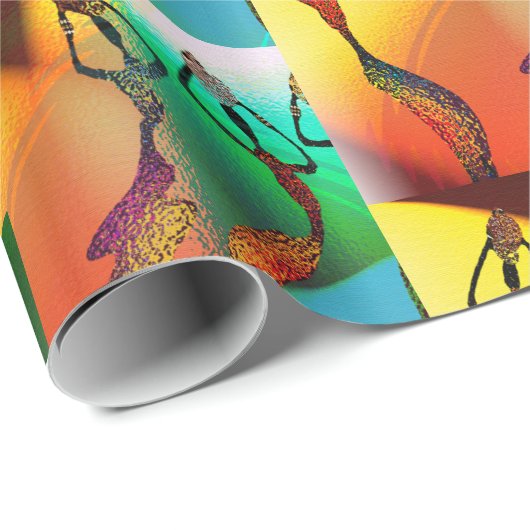 Papier Cadeau Célébration de Kwanzaa (Coin rond)