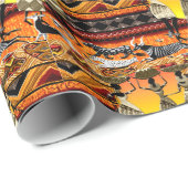 Papier Cadeau Célébration de Kwanzaa (Coin rond)