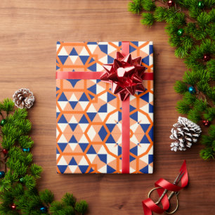 Papier Cadeau Célébration de monogramme cool pétillant pour tout