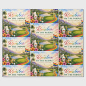 Papier Cadeau Célébration de Pride Golf Rainbow sur le parcours (Plat)