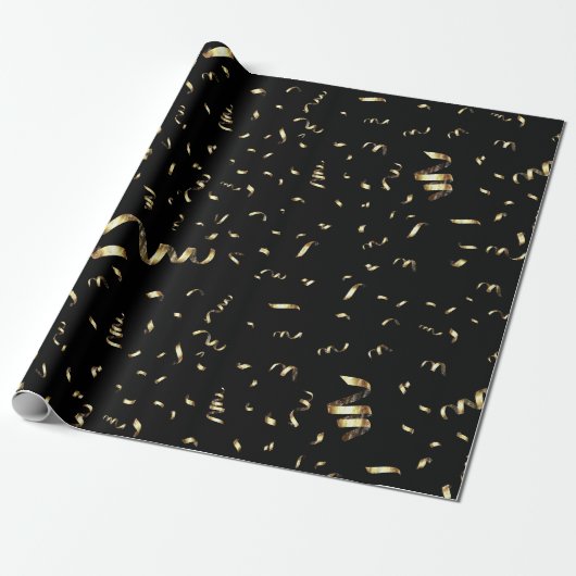 Papier Cadeau Célébration dorée (Déroulé)