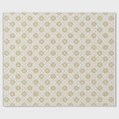 Papier Cadeau Célébration | Treillis doré (Plat)