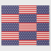 Papier Cadeau Célébrer 4 juillet (Plat)