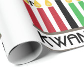 Papier Cadeau Célébrer Kwanzaa (Coin rond)