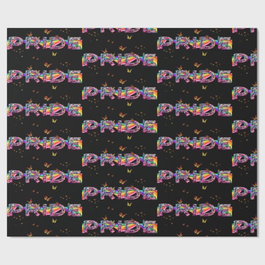 Papier Cadeau Célébrer la fierté (Plat)