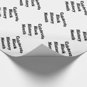 Papier Cadeau Célébrer le Mois de l'histoire des Noirs (Coin)