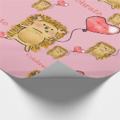 Papier Cadeau Célébrez le hérisson (Coin)