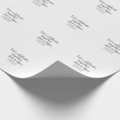 Papier Cadeau Célébrons ensemble la fête de fiançailles nom date (Coin)