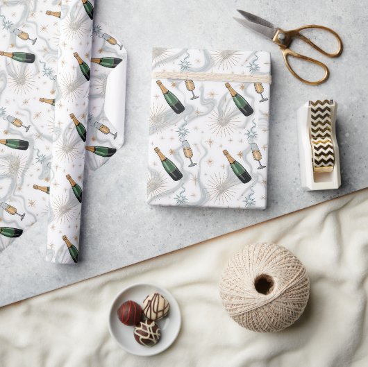 Papier Cadeau Célébrons la nouvelle année (Artisanat)