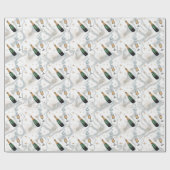 Papier Cadeau Célébrons la nouvelle année (Plat)