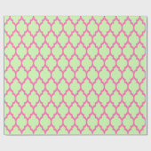 Papier Cadeau Céleri Vert Rose Chaud Marocain #4 (Plat)
