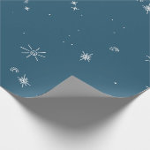 Papier Cadeau céleste bleu poussiéreux (Coin)